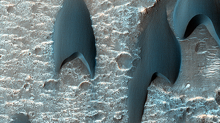 Barchan Dunes on Mars